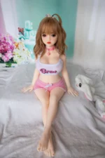 100cm / 3ft3 Big Breast Blode Small Sex Doll – Aisha - Image 2