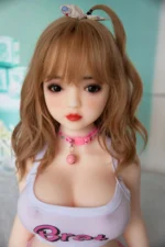 100cm / 3ft3 Big Breast Blode Small Sex Doll – Aisha