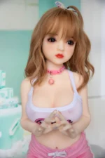 100cm / 3ft3 Big Breast Blode Small Sex Doll – Aisha - Image 5