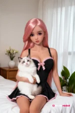 100cm 3ft3 Red Hair Mini Sex Doll – Tahlia