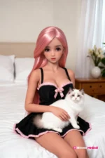 100cm 3ft3 Red Hair Mini Sex Doll – Tahlia