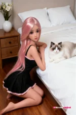 100cm 3ft3 Red Hair Mini Sex Doll – Tahlia