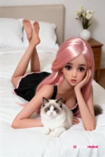 100cm 3ft3 Red Hair Mini Sex Doll – Tahlia