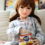 108cm / 3ft5 Flat Chested Mini Sex Doll – Emon