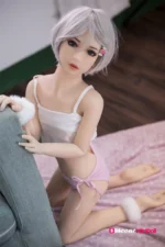 125cm 4ft1 Flat Chest Mini Sex Doll – Sung
