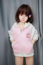 125cm / 4ft1 Short Hair Flat Chested Mini Sex Doll – Lavina - Image 11