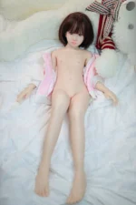 125cm / 4ft1 Short Hair Flat Chested Mini Sex Doll – Lavina - Image 16