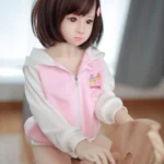 125cm / 4ft1 Short Hair Flat Chested Mini Sex Doll – Lavina