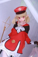 125cm / 4ft1 TPE Mini Anime Sex Doll with PVC Head – Klee - Image 11