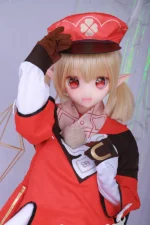 125cm / 4ft1 TPE Mini Anime Sex Doll with PVC Head – Klee - Image 12
