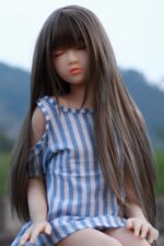 130cm / 4ft2 Flat Chested Eye-Closed Mini Sex Doll – Nita