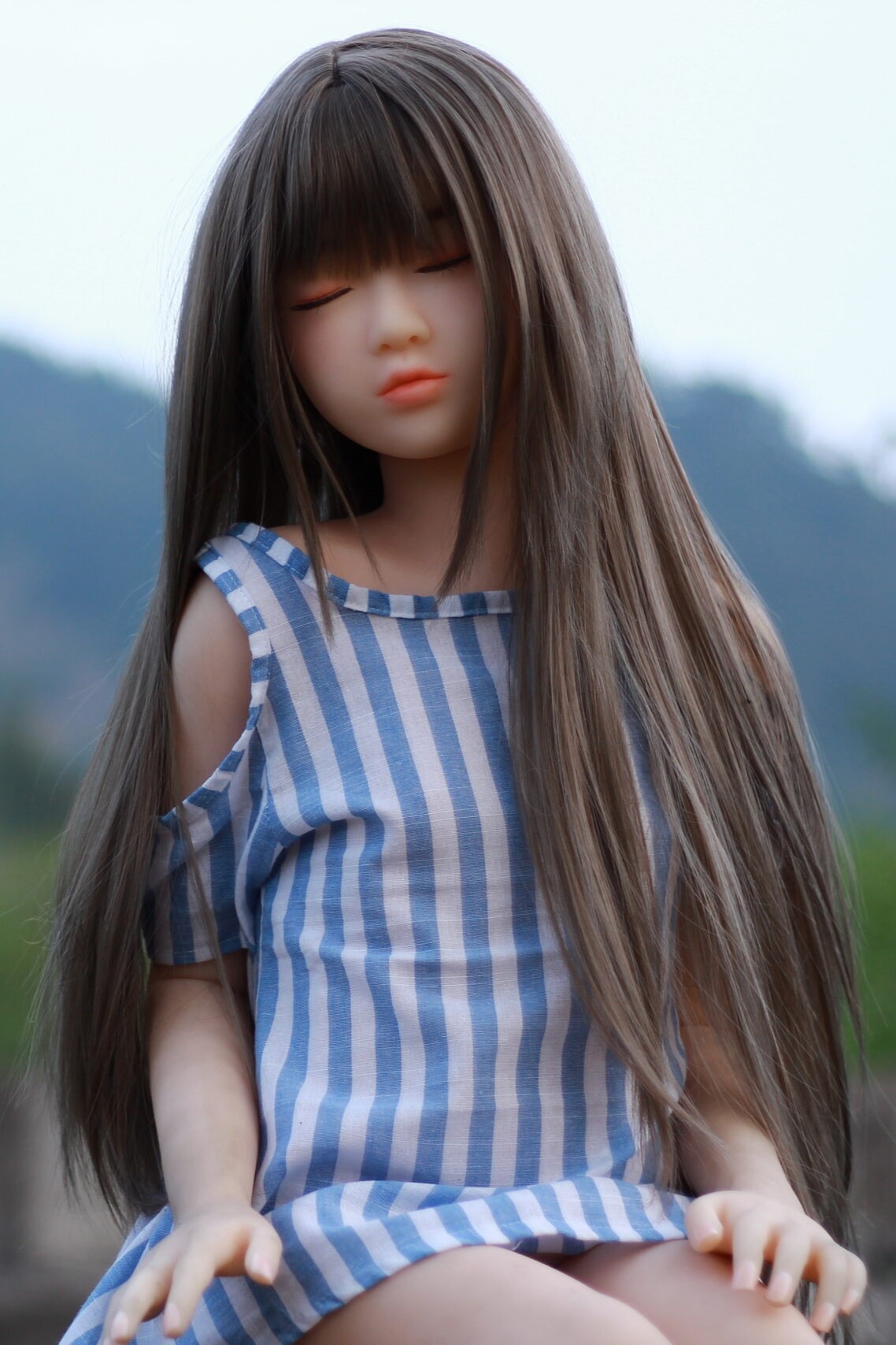 130cm 4ft2 Flat Chested Eye-Closed Mini Sex Doll – Nita (14) 130cm / 4ft2 Flat Chested Eye-Closed Mini Sex Doll – Nita - Image 1