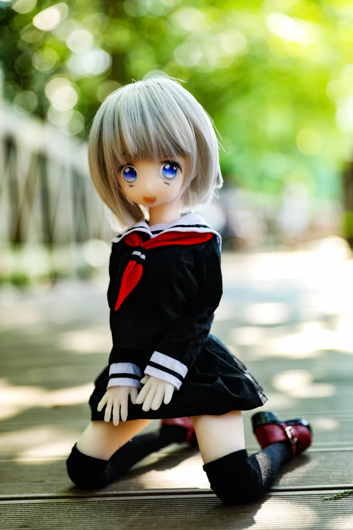 40cm 1ft3 Short Hair TPE Tiny Sex Doll – Monica