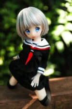 40cm 1ft3 Short Hair TPE Tiny Sex Doll – Monica