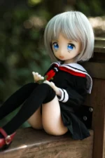 40cm 1ft3 Short Hair TPE Tiny Sex Doll – Monica