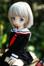 40cm 1ft3 Short Hair TPE Tiny Sex Doll – Monica