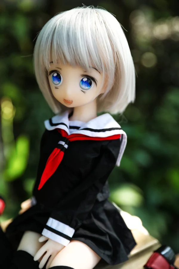 40cm 1ft3 Short Hair TPE Tiny Sex Doll – Monica