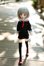 40cm 1ft3 Short Hair TPE Tiny Sex Doll – Monica