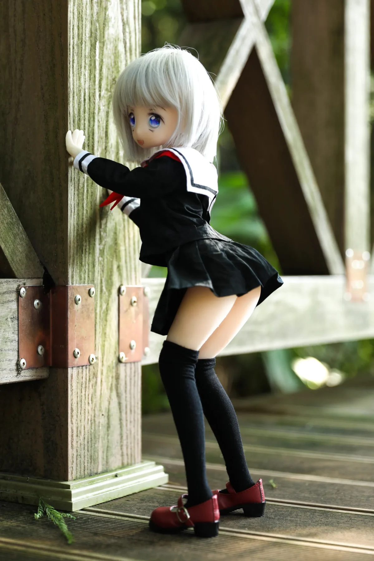 40cm 1ft3 Short Hair TPE Tiny Sex Doll – Monica