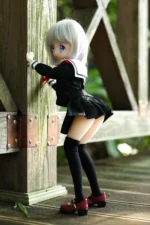 40cm 1ft3 Short Hair TPE Tiny Sex Doll – Monica