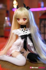 40cm 1ft3 Blonde Amine TPE Mini Sex Doll – Calista
