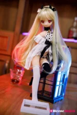 40cm 1ft3 Blonde Amine TPE Mini Sex Doll – Calista