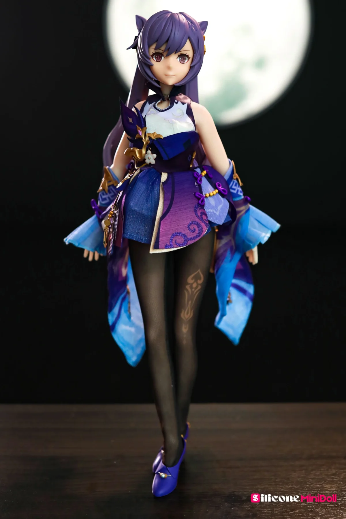 50cm 1ft7 Anime Tiny Sex Doll With BJD Head – Keqing
