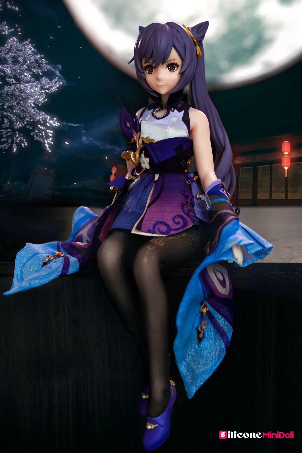 50cm 1ft7 Anime Tiny Sex Doll With BJD Head – Keqing