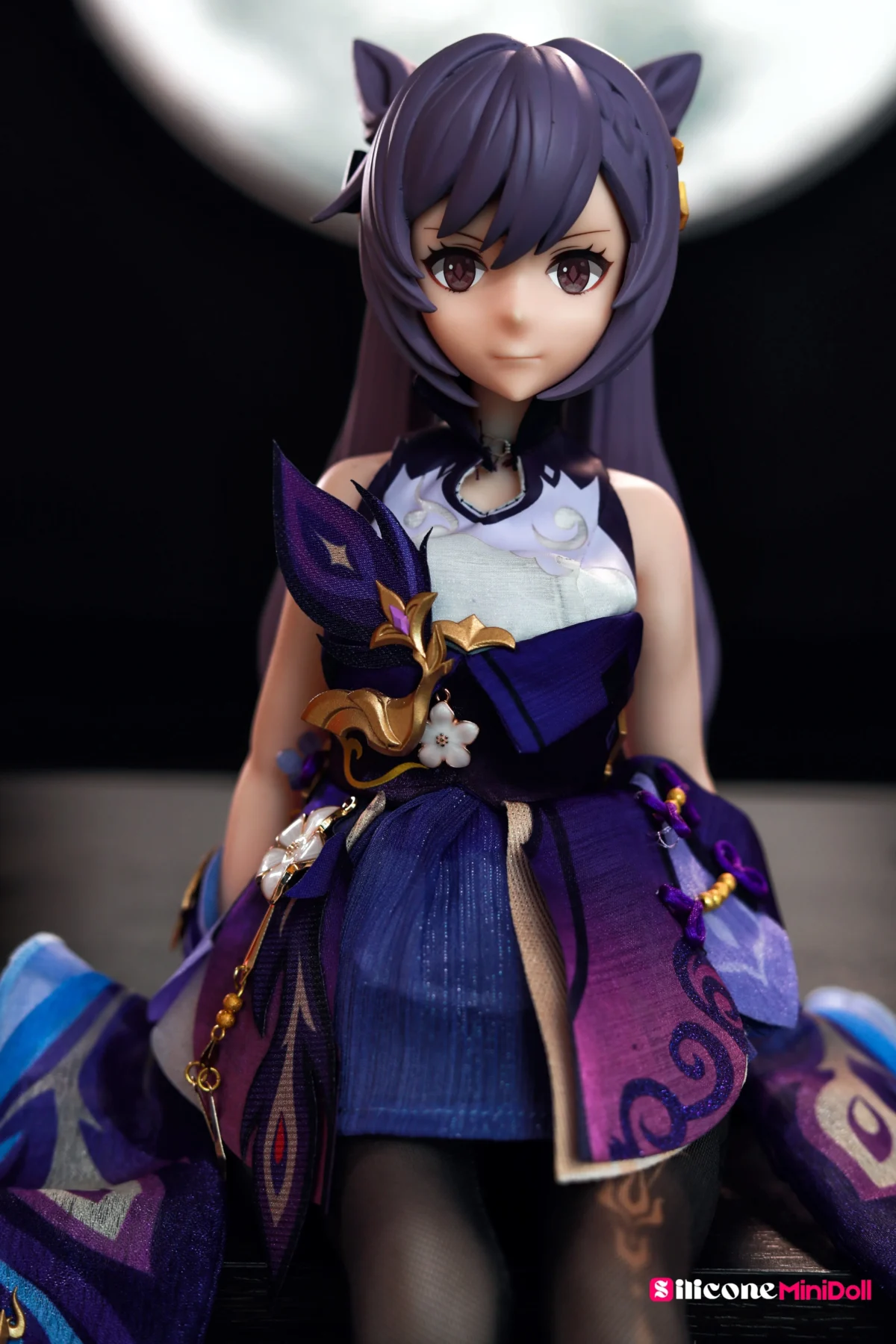 50cm 1ft7 Anime Tiny Sex Doll With BJD Head – Keqing