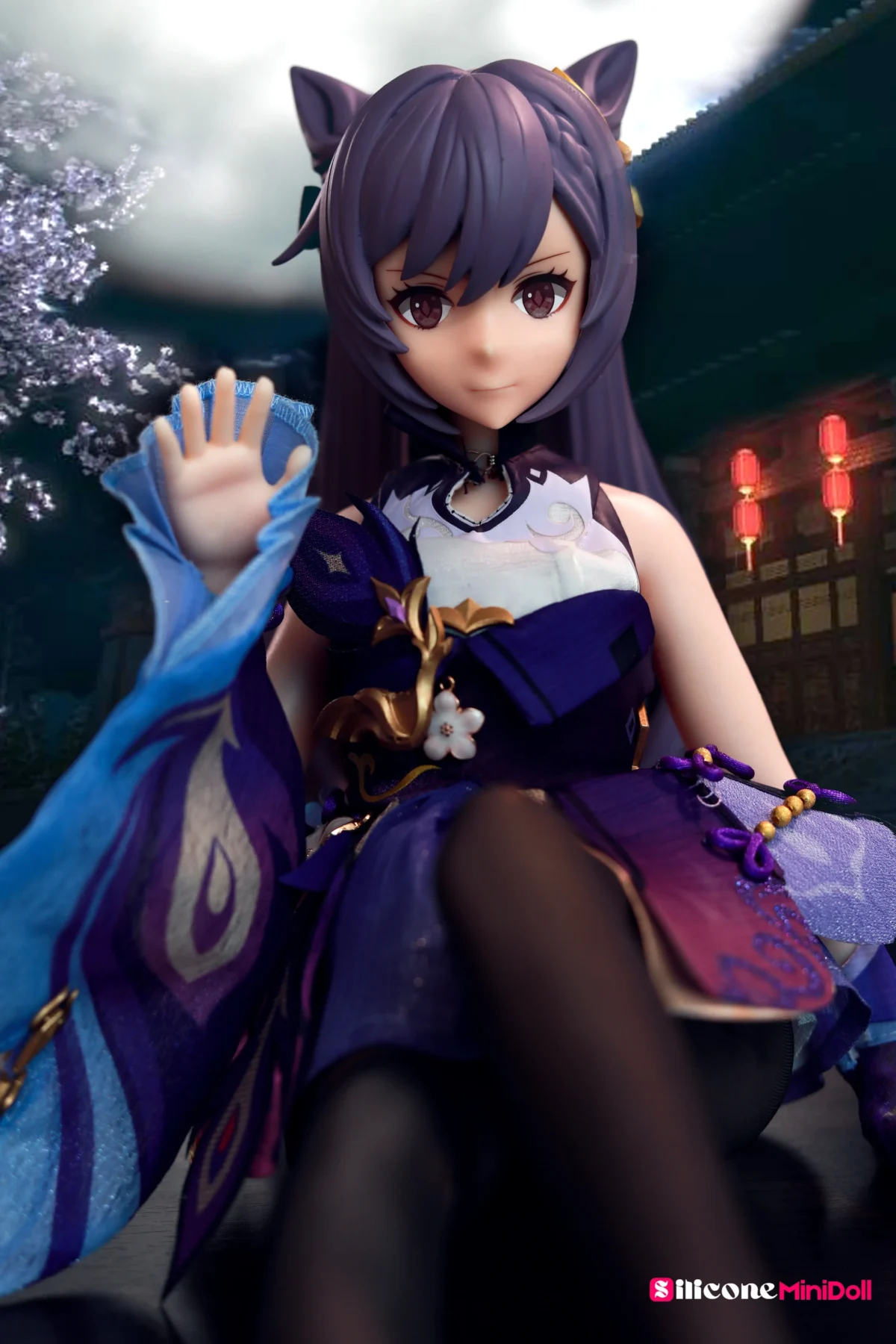 50cm 1ft7 Anime Tiny Sex Doll With BJD Head – Keqing