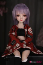 50cm 1ft7 Anime Tiny Sex Doll With PVC Head – Enid