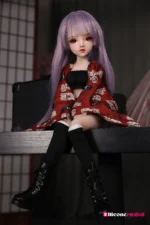 50cm 1ft7 Anime Tiny Sex Doll With PVC Head – Enid