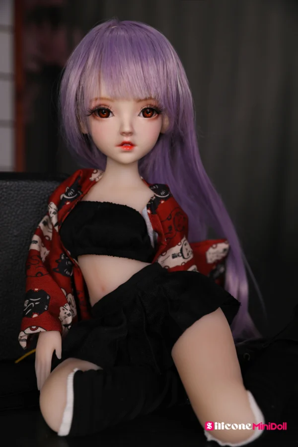 50cm 1ft7 Anime Tiny Sex Doll With PVC Head – Enid