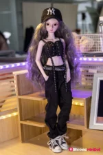 50cm 1ft7 Asian Tiny Sex Doll with PVC Head – Faith