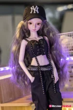 50cm 1ft7 Asian Tiny Sex Doll with PVC Head – Faith
