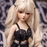 50cm 1ft7 Blonde Tiny Sex Doll With PVC Head – Aniyah