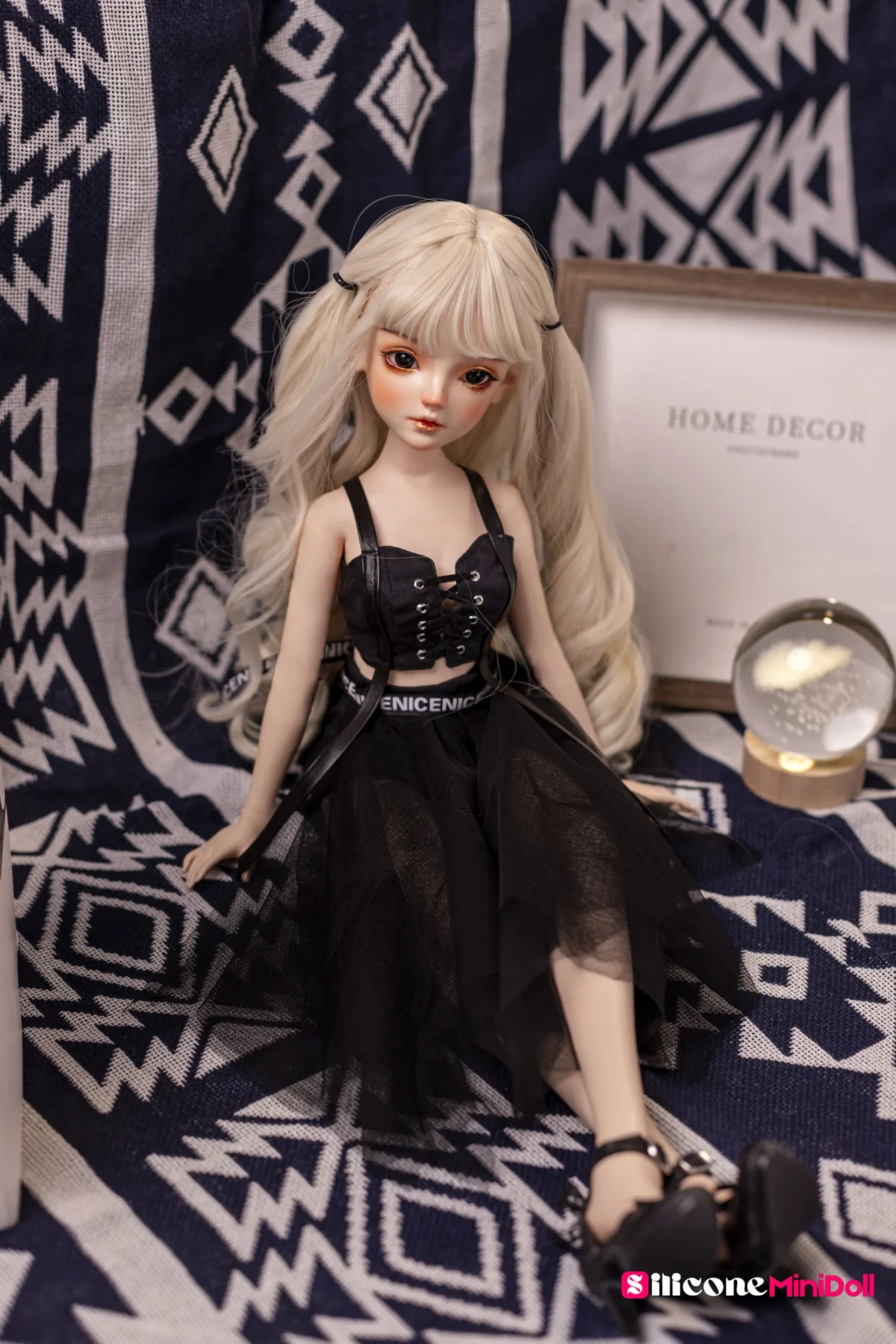 50cm 1ft7 Blonde Tiny Sex Doll With PVC Head – Aniyah