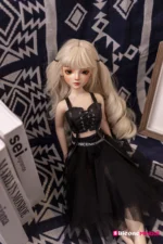 50cm 1ft7 Blonde Tiny Sex Doll With PVC Head – Aniyah