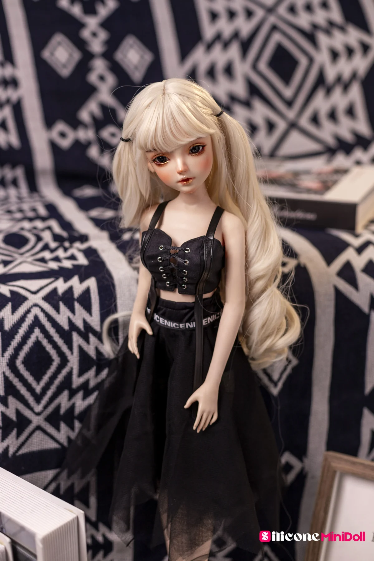 50cm 1ft7 Blonde Tiny Sex Doll With PVC Head – Aniyah