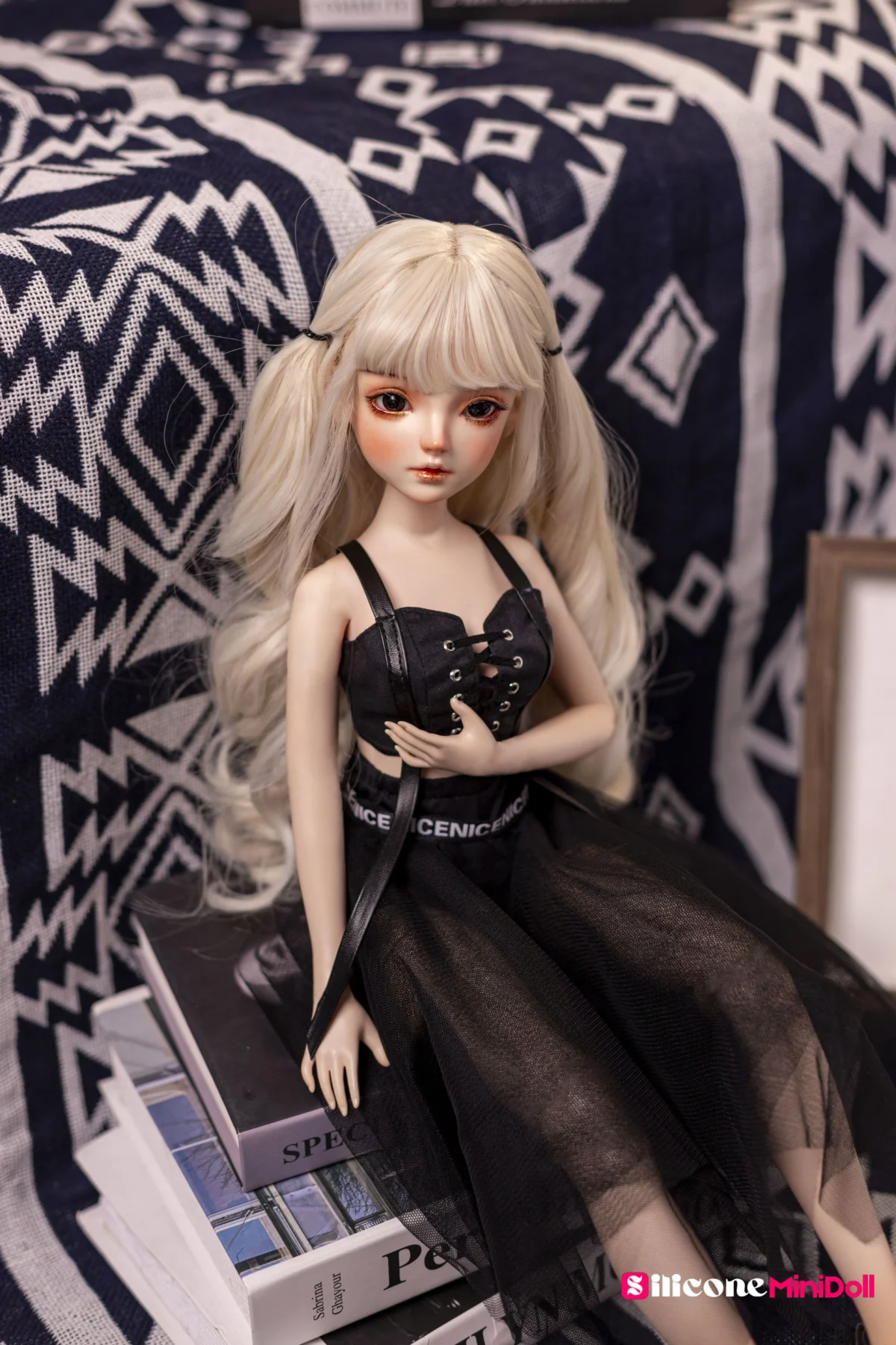 50cm 1ft7 Blonde Tiny Sex Doll With PVC Head – Aniyah