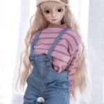 50cm 1ft7 Blonde Tiny Sex Doll With PVC Head – Miriam