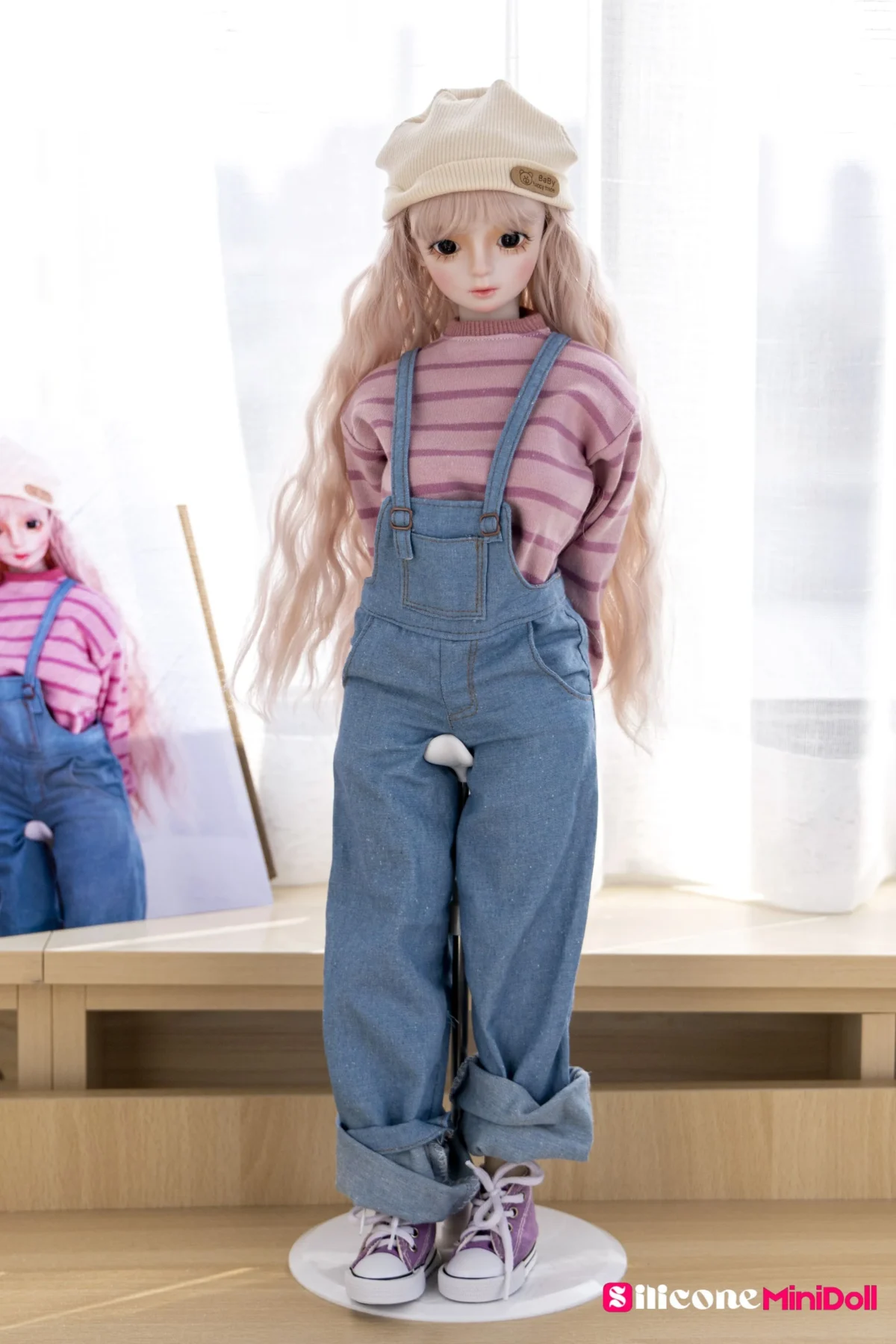 50cm 1ft7 Blonde Tiny Sex Doll With PVC Head – Miriam