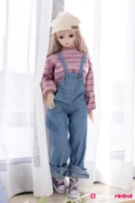 50cm 1ft7 Blonde Tiny Sex Doll With PVC Head – Miriam