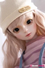 50cm 1ft7 Blonde Tiny Sex Doll With PVC Head – Miriam