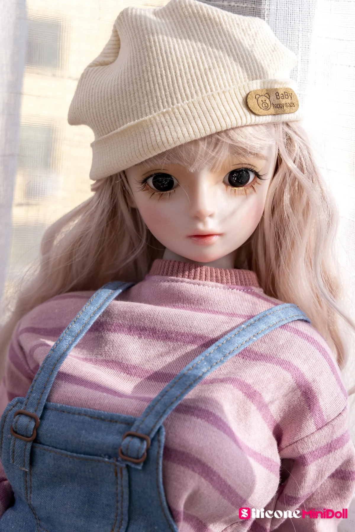 50cm 1ft7 Blonde Tiny Sex Doll With PVC Head – Miriam