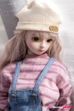 50cm 1ft7 Blonde Tiny Sex Doll With PVC Head – Miriam