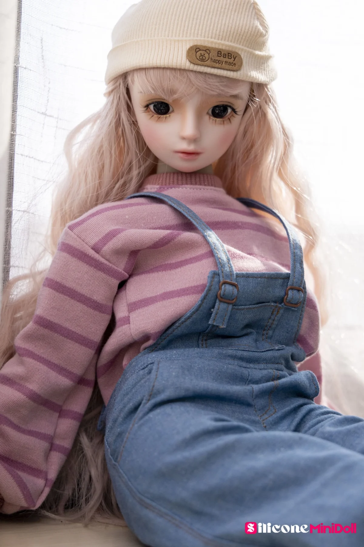50cm 1ft7 Blonde Tiny Sex Doll With PVC Head – Miriam