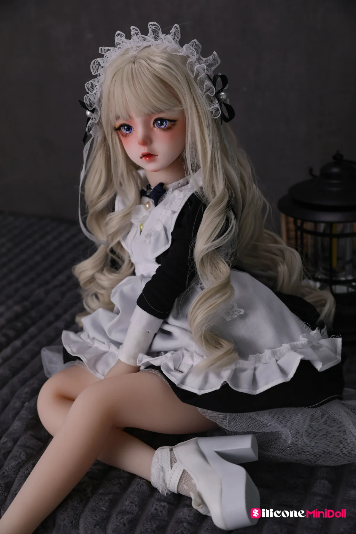 50cm 1ft7 Blonde Tiny Sex Doll With PVC Head – Orlene