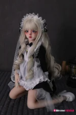 50cm 1ft7 Blonde Tiny Sex Doll With PVC Head – Orlene