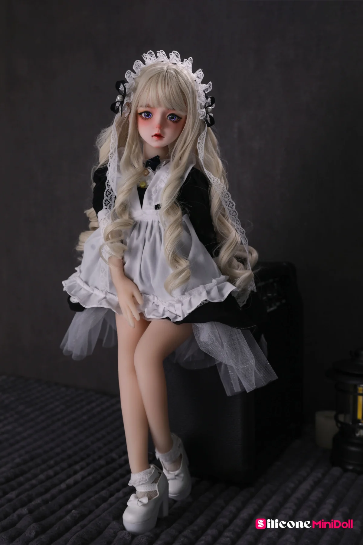 50cm 1ft7 Blonde Tiny Sex Doll With PVC Head – Orlene